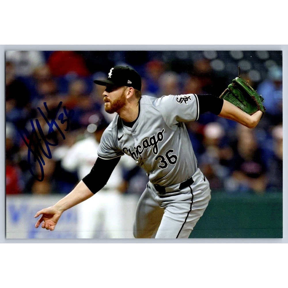 Steven Wilson Autographed Photo Chicago White Sox #36 MLB Baseball Signed 4x6